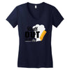 Butt Out Lung Cancer Awareness Women's V-Neck T-Shirt