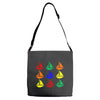 color ful Adjustable Strap Totes