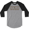 real men hunt for their food father's day hunting fishing funny 3/4 Sleeve Shirt