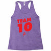 team 10 red Racerback Tank