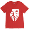 v per vendetta face film horror cinema&amp;tv V-Neck Tee