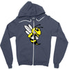 imabee reversed Zipper Hoodie