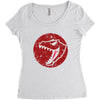 Red Dinosaur Women's Triblend Scoop T-shirt