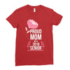 proud mom senior 2018 .. Ladies Fitted T-Shirt