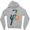 jake paul calorful Zipper Hoodie