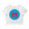 please blu Crop Top