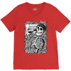 boombox skull V-Neck Tee