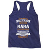 Super Cool Nana Of A Freaking Awesome Granddaughter Racerback Tank
