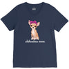 chihuahua mom V-Neck Tee