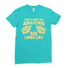 amazing dad Ladies Fitted T-Shirt