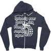nobody ever got sick from smoking tyres Zipper Hoodie