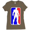Iron Man NBA Style Ladies Fitted T-Shirt