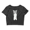 disheveled tuxedo Crop Top