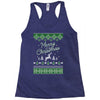 merry christmas ugly christmas sweater Racerback Tank