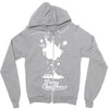 christmas icons with snow Zipper Hoodie