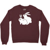 rude, rabbits humping,funny Crewneck Sweatshirt