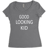good looking kid Women's Triblend Scoop T-shirt