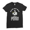 chicken nugget scientist Ladies Fitted T-Shirt