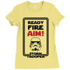 ready fire aim Ladies Fitted T-Shirt
