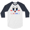 kirby gamer geek snes 3/4 Sleeve Shirt