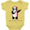 black, red and white Baby Onesie