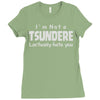 not a tsundere Ladies Fitted T-Shirt
