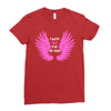 i wear pink for my mom Ladies Fitted T-Shirt