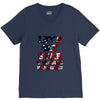 star spangled hammered V-Neck Tee
