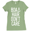 boat hair don't care Ladies Fitted T-Shirt