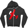 pilot flieger airplane flugzeug extra300 rc flyer Zipper Hoodie