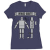 onward robots! &ndash; by chris ware Ladies Fitted T-Shirt