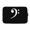 bass clef hat Laptop sleeve