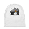 pacifist plumber Baby Beanies