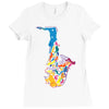 sax addict saxophone Ladies Fitted T-Shirt