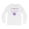 i crochet so i don't choke people save a life, send yarn Long Sleeve Shirts