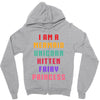 i am a mermaid unicorn kitten fairy princess Zipper Hoodie