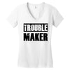 trouble maker Women's V-Neck T-Shirt