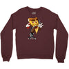 pizza smoking (2) Crewneck Sweatshirt