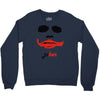 visage joker yeux ferm&eacute;s Crewneck Sweatshirt
