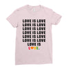 Love Is Love Ladies Fitted T-Shirt