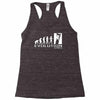 climbing ape to evolution climb indoor outdoor Racerback Tank