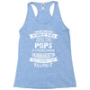 Super Cool Pops Of A Freaking Awesome Granddaughter Racerback Tank