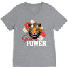 Girl Power White Write V-Neck Tee