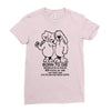 born to die, world a fuck Ladies Fitted T-Shirt