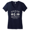 smash university Women's V-Neck T-Shirt