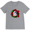 christmas wreath bluebie bust by bluekazenate V-Neck Tee