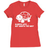 always late worth wait funny turtle Ladies Fitted T-Shirt