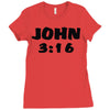 john 3 16 Ladies Fitted T-Shirt