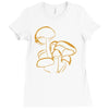 pilze magic mushroom wald natur nature psy psycho trip Ladies Fitted T-Shirt