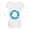 camera shutter Maternity Scoop Neck T-shirt